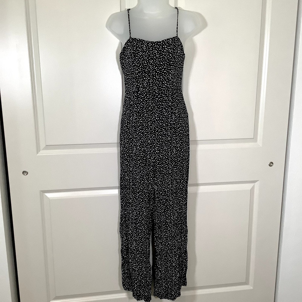 Forever21 Jumpsuit Junior's Size Small White Polka Dot